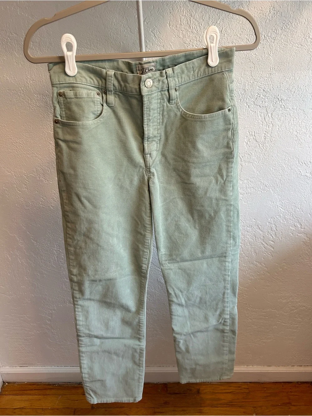 J. Crew Pale Mint Corduroy Pants